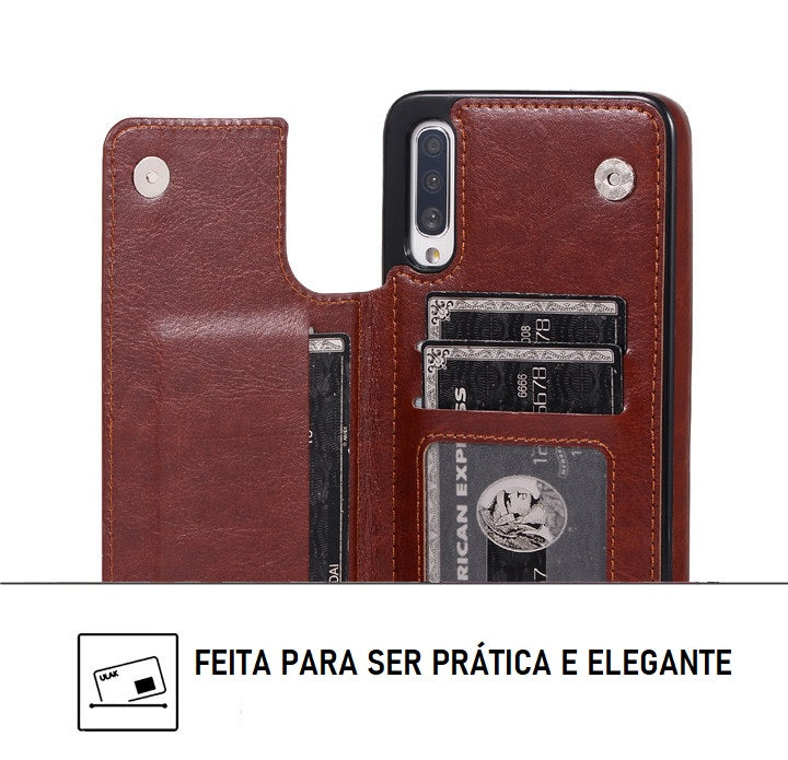 Case Luxo 3 em 1 de Couro - Samsung